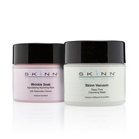 Skinn Deep Clean and Hydrate Duo - Wrinkle Soak Hydrating Mask 58ml and Vacuum Deep Pore Cleansing Mask 58ml