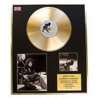 T Rex-featuring Marc Bolan Framed & Mounted Gold Disc Ltds Edition of 100