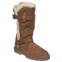 Tall Biker Style Boot with Side Buckle Detail