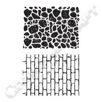 Ultimate Crafts Background Textures Stamps - Bricks and Paving