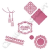 Ultimate Crafts Magnolia Lane Die Collection - Includes Tassels,  Magnolia And Damask Frame,  Magnolia Borders And Doily