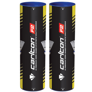 Carlton F2 Synthetic Shuttlecocks -1 dozen - Yellow,  Fast