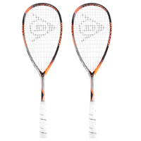 Dunlop Hyperfibre Plus Revelation 135 Squash Racket Double Pack