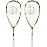 Dunlop Hyperfibre Plus Revelation Junior Squash Racket Double Pack