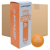 Dunlop Play Mini Squash Balls - 6 Dozen
