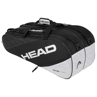Head Elite Supercombi 9R Racket Bag - Black/White