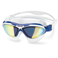 Head Jaguar Mirrored LiquidSkin Swimming Goggles - Blue/White,  Blue