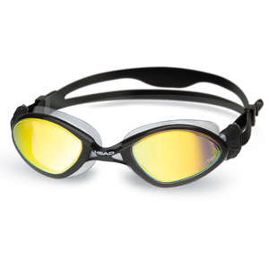 Head Tiger Mirrored LiquidSkin Swimming Goggles - Black,  Smoke