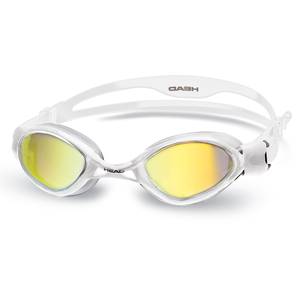 Head Tiger Mirrored LiquidSkin Swimming Goggles - White,  Clear