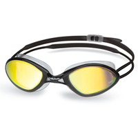 Head Tiger Race Mirrored Liquidskin Swimming Goggles - Black