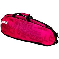 Prince Club 3 Racket Bag - Black/Pink
