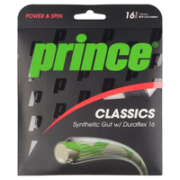 Prince Synthetic Gut with Duraflex Tennis String Set - Black,  1.30mm