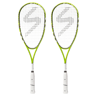 Salming Fusione Feather Aero Vectran Squash Racket Double Pack
