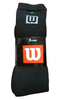 Wilson 3 Pack Crew Socks - Box Logo - M