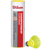 Wilson Championship Shuttlecocks - Tube of 6 - Yellow,  Medium