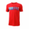 Wilson Stripe W Tech Mens T-Shirt - Red,  S