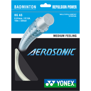 Yonex BG Aerosonic Badminton Racket String - 10m Set