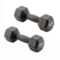 York 2 x 4kg Neo Hex Dumbbell