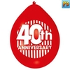 40th Ruby Anniversary Latex Balloons