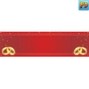 40th Ruby Wedding Anniversary Gold Rings Personalised Banner (Door Topper)