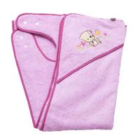 ClevaMama ClevaBear Apron Towel Pink