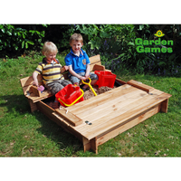 Garden Games Wooden Square Sandpit Wooden Square Sandpit