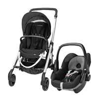 Maxi-Cosi Elea Pushchair in Black Raven 2015 Including Maxi-Cosi Pebble - Origami Black