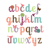 Stickersacpe Girly Alphabet Wall Sticker - Regular Size