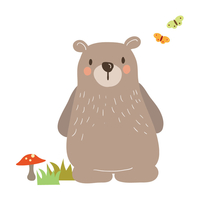 Stickerscape Bear Wall Sticker Set