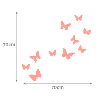 Stickerscape Butterfly Wall Stickers in Marshmallow Pink