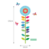 Stickerscape Flower Height Chart Wall Sticker