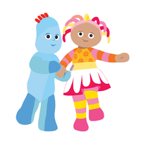 Stickerscape Igglepiggle and Upsy Daisy Holding Hands Wall Sticker - Regular Size