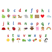 Stickerscape Illustrated Alphabet Wall Sticker Set - Regular Size