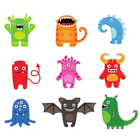 Stickerscape Monster Wall Stickers
