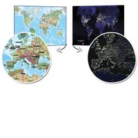 Day and Night World Motion Map - Return