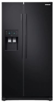 Samsung RS50N3413BC Black Fridge Freezer,  Plumbed Water + Ice