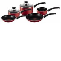 Tefal Bistro - 5 Piece Pan Set in Red - Return