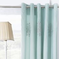 Butterfly Circles Duck Egg Curtains