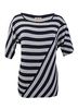 Lazy Lu Cut About Stripe Tee