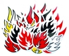 Black Label Flame Sticker Pack