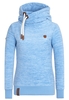 Naketano Glitzermuschi IV Womens Hoodie - Sky Blue Melange