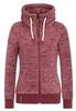 Naketano Redefreiheit? III Womens Hoodie - Bordeaux Melange