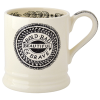 Black Toast Bold & Beautiful 1/2 Pint Mug