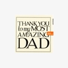 Black Toast Thank You Dad Card