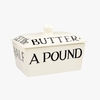 Seconds Black Toast 1/2 a Pound Small Butter Dish