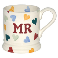 Seconds Mr. Polka Hearts 1/2 Pint Mug