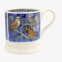 Seconds Owls and Woodpeckers 1/2 Pint Mug