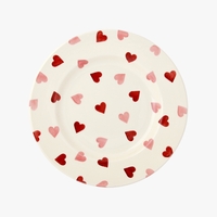 Seconds Pink Hearts 8 1/2 Plate