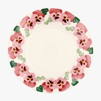 Seconds Pink Pansy 10 1/2 Plate