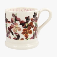 Seconds Red Wallflowers 1/2 Pint Mug